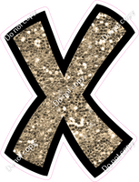 BB 12" Individuals - Khaki Sparkle X