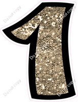 BB 12" Individuals - Khaki Sparkle 1