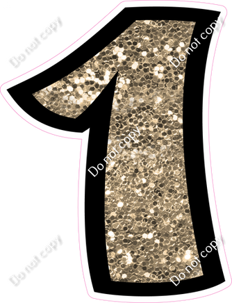 BB 12" Individuals - Khaki Sparkle 1