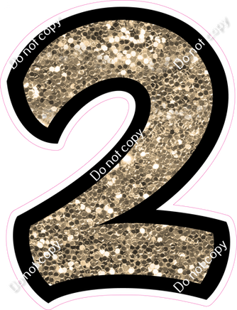 BB 12" Individuals - Khaki Sparkle 2
