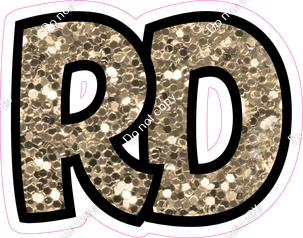 BB 12" Individuals - Khaki Sparkle RD