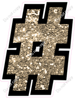 BB 12" Individuals - Khaki Sparkle #