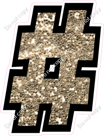 BB 12" Individuals - Khaki Sparkle #