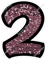 BB 12" Individuals - Mauve Sparkle 2