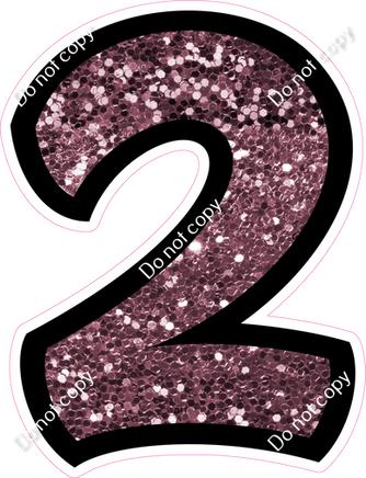 BB 12" Individuals - Mauve Sparkle 2