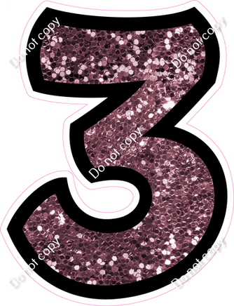 BB 12" Individuals - Mauve Sparkle 3