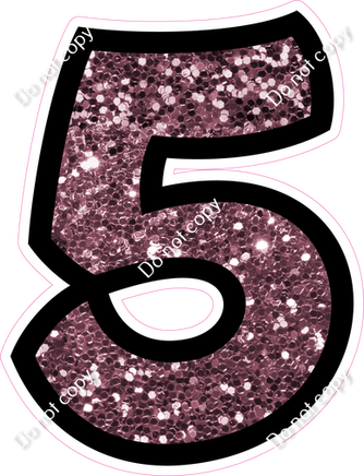 BB 12" Individuals - Mauve Sparkle 5