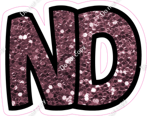 BB 12" Individuals - Mauve Sparkle ND
