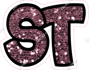BB 12" Individuals - Mauve Sparkle ST