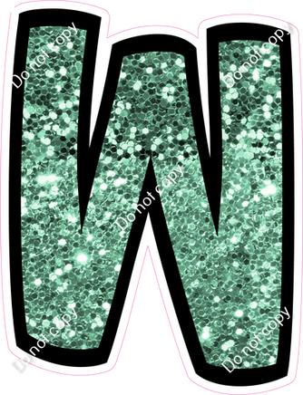 BB 12" Individuals - Sea Foam Sparkle W