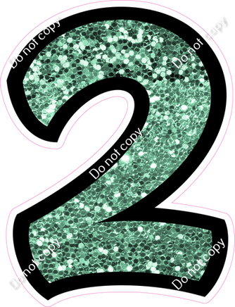 BB 12" Individuals - Sea Foam Sparkle 2