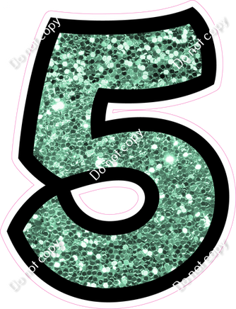 BB 12" Individuals - Sea Foam Sparkle 5