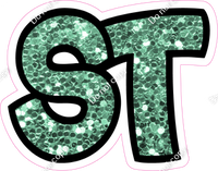 BB 12" Individuals - Sea Foam Sparkle ST