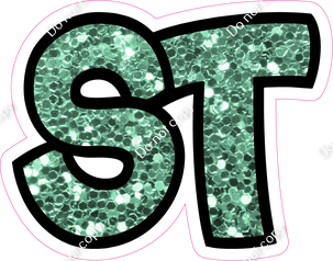 BB 12" Individuals - Sea Foam Sparkle ST