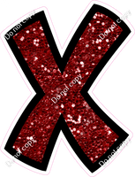 BB 18" Individuals - Crimson Sparkle X