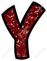 BB 18" Individuals - Crimson Sparkle Y