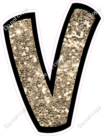 BB 18" Individuals - Khaki Sparkle V