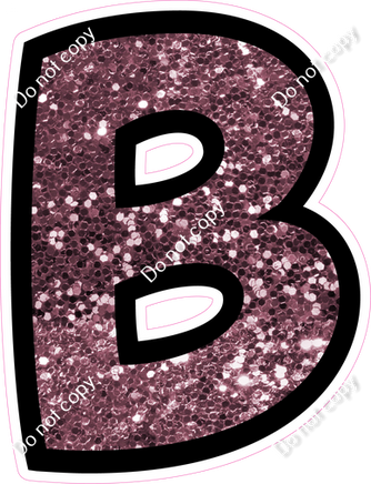 BB 18" Individuals - Mauve Sparkle B