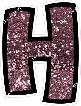 BB 18" Individuals - Mauve Sparkle H