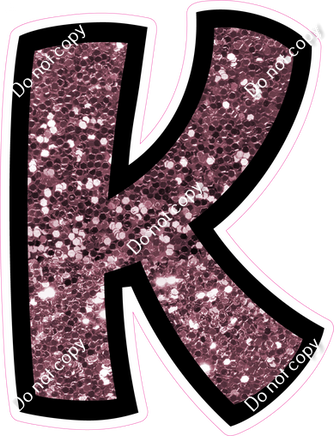 BB 18" Individuals - Mauve Sparkle K