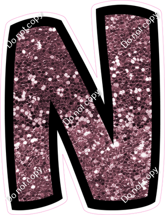 BB 18" Individuals - Mauve Sparkle N