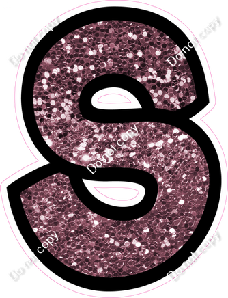 BB 18" Individuals - Mauve Sparkle S