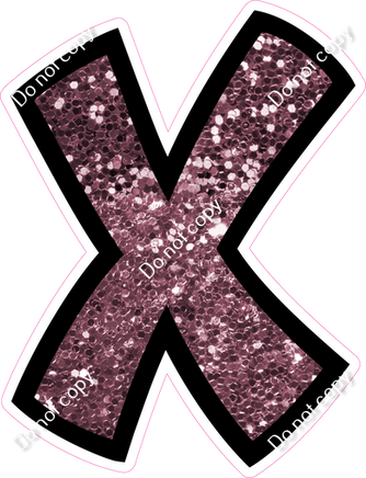 BB 18" Individuals - Mauve Sparkle X