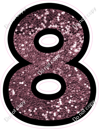 BB 18" Individuals - Mauve Sparkle 8