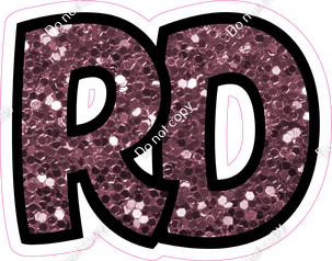 BB 18" Individuals - Mauve Sparkle RD