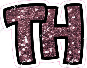 BB 18" Individuals - Mauve Sparkle TH