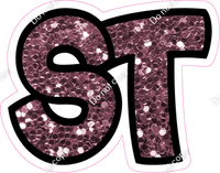 BB 18" Individuals - Mauve Sparkle ST
