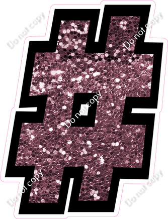 BB 18" Individuals - Mauve Sparkle #