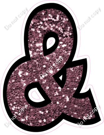 BB 18" Individuals - Mauve Sparkle &