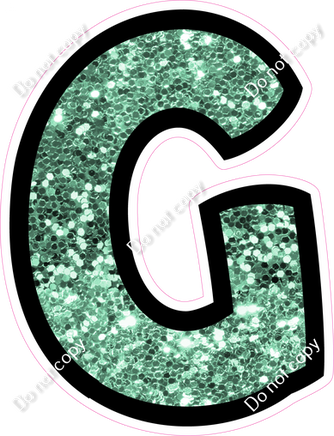 BB 18" Individuals - Sea Foam Sparkle G