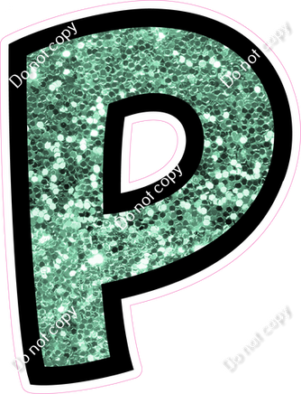 BB 18" Individuals - Sea Foam Sparkle P