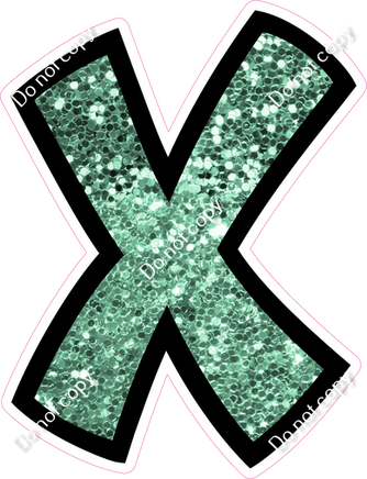 BB 18" Individuals - Sea Foam Sparkle X