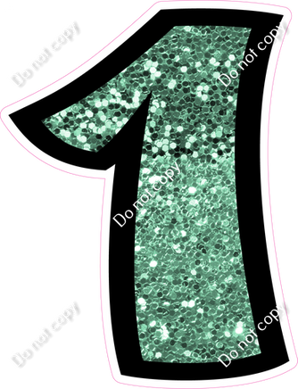 BB 18" Individuals - Sea Foam Sparkle 1