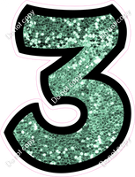 BB 18" Individuals - Sea Foam Sparkle 3