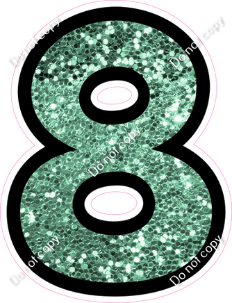 BB 18" Individuals - Sea Foam Sparkle 8