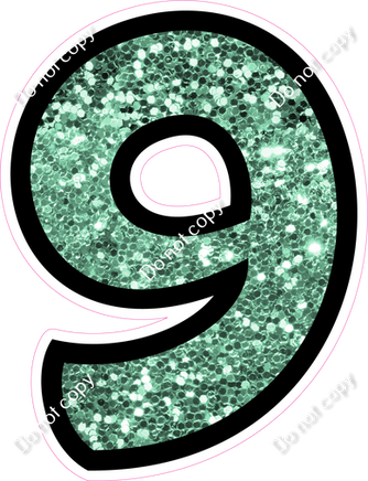 BB 18" Individuals - Sea Foam Sparkle 9