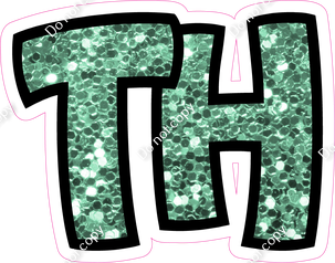 BB 18" Individuals - Sea Foam Sparkle TH