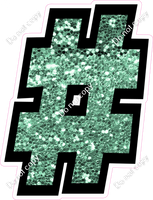 BB 18" Individuals - Sea Foam Sparkle #