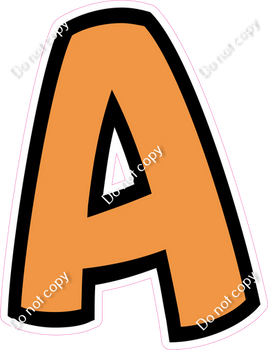 BB 12" Individuals - Flat Amber