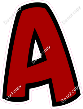 BB 12" Individuals - Flat Crimson