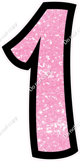 BB 47" Individuals - Baby Pink Sparkle