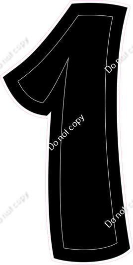 BB 47" Individuals - Flat Black