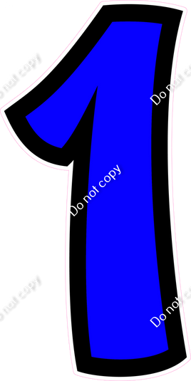 BB 47" Individuals - Flat Blue