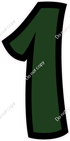 BB 47" Individuals - Flat Hunter Green