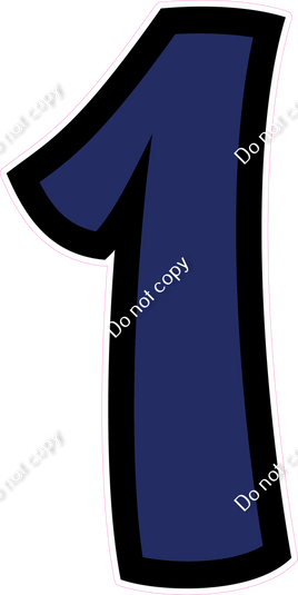 BB 47" Individuals - Flat Navy Blue