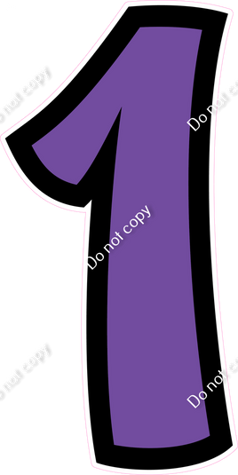 BB 47" Individuals - Flat Purple